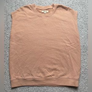 Madewell (Re)sourced Cotton Short-Sleeve Relaxed Sweatshirt Lagenlook Grunge Top